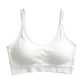 Seamless Ribbed Bralette with Adjustable Straps and Removable Cups