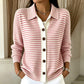 Women's Striped Knit Cardigan