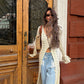 Women's Crochet Hollow Out Long Cardigan