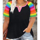 Women's Casual V-Neck Short Sleeve T-Shirt