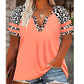 Women's Casual V-Neck Short Sleeve T-Shirt