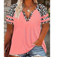 Women's Casual V-Neck Short Sleeve T-Shirt