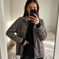 Women'S Leopard Print Zip-Up Jacket