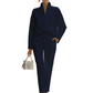 Elegant Long Sleeve Top & Pants Suit Set