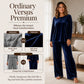 Women's Velvet Long Sleeve Top & Wide-Leg Pants Set