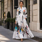 Women's Artistic Graffiti Print Maxi Dress