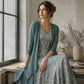 Women's Floral Print Camisole Dress & Cardigan Set