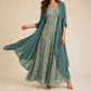 Women's Floral Print Camisole Dress & Cardigan Set