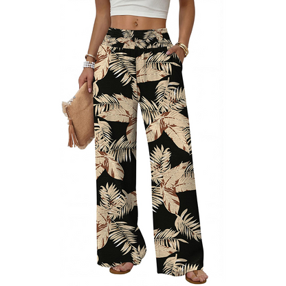 Women Leopard Print High Waisted Pants