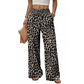 Women Leopard Print High Waisted Pants