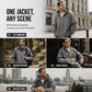Men's Vintage Washed Half-Zip Hooded Top