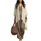 Women's Chic Flowy Maxi Dress and Cover-Up Set