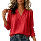 Women's V-Neck Loose-Fit Casual Top