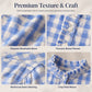 Women's Gingham Ruffle Casual Long Sleeve Shirt