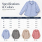 Women's Gingham Ruffle Casual Long Sleeve Shirt