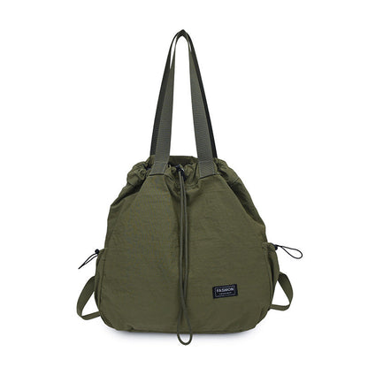 Women's Large Capacity Drawstring Tote Backpack