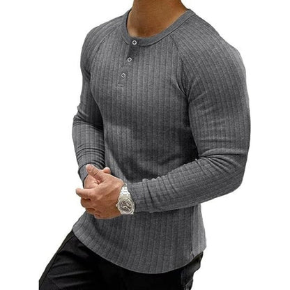 Men's Slim Fit Henley Shirt