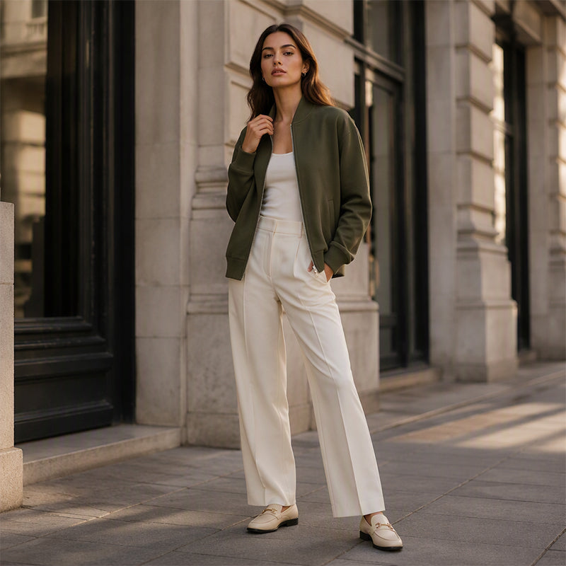 ✨ Women's Casual Zip Up Jacket– Relaxed Everyday Jacket for Effortless Style