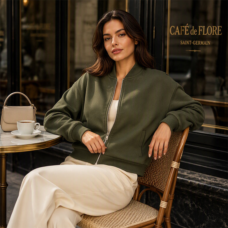 ✨ Women's Casual Zip Up Jacket– Relaxed Everyday Jacket for Effortless Style
