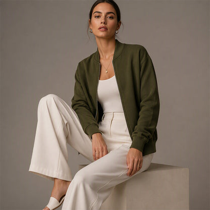 ✨ Women's Casual Zip Up Jacket– Relaxed Everyday Jacket for Effortless Style