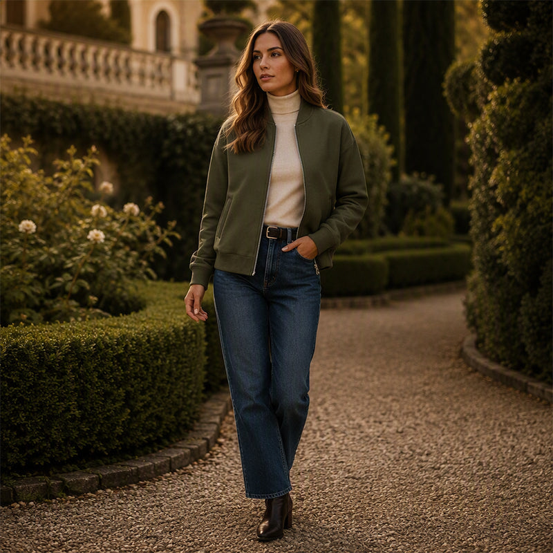 ✨ Women's Casual Zip Up Jacket– Relaxed Everyday Jacket for Effortless Style