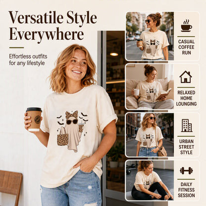 Women's Ghost Printed T-Shirt