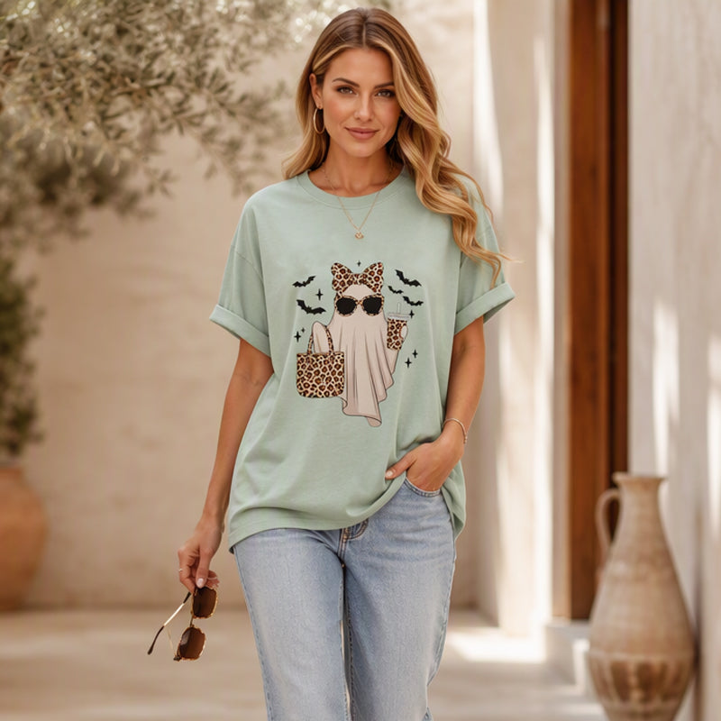 Women's Ghost Printed T-Shirt