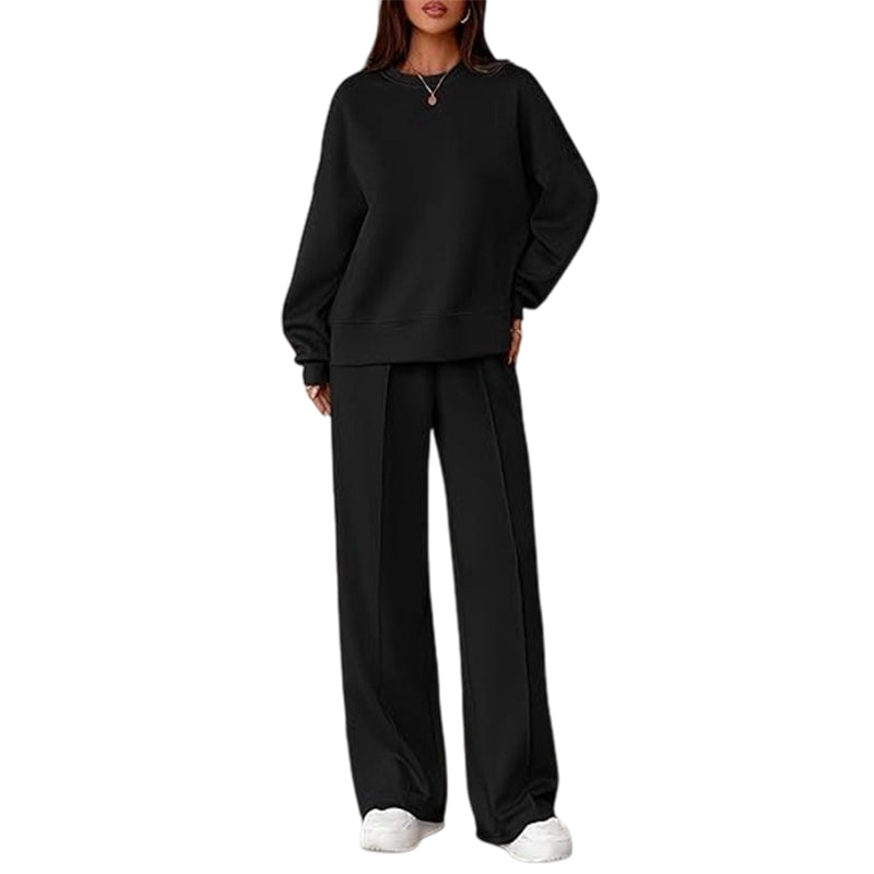 Women's Two-Piece Long Sleeve Casual Sweatsuit Set