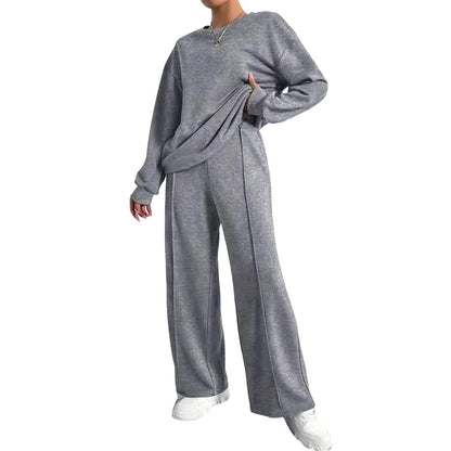 Women's Two-Piece Long Sleeve Casual Sweatsuit Set