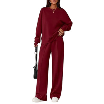 Women's Two-Piece Long Sleeve Casual Sweatsuit Set