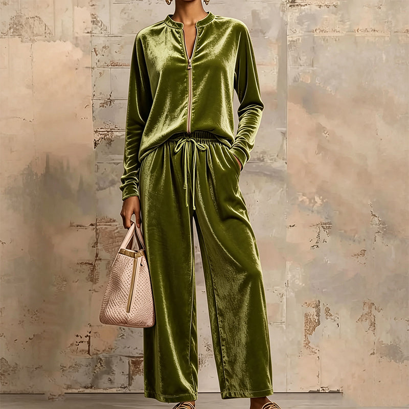 Women's Velvet 2-Piece Outfits