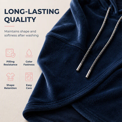 Women's Casual Irregular Hem Hooded Sweatshirt