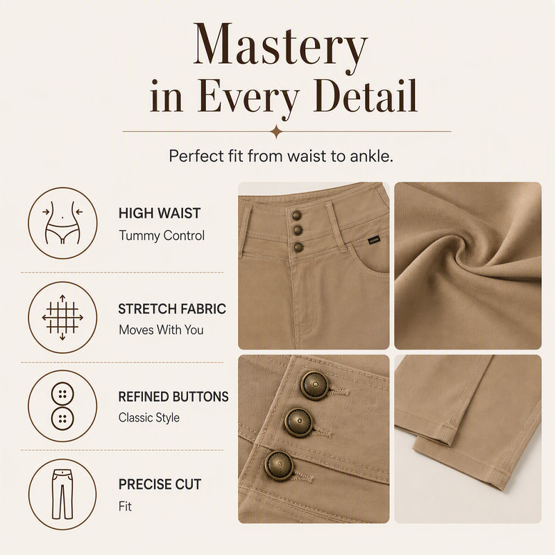 Women's Stretch High-Waist Skinny Pants