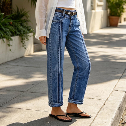 Women's Casual Stretchy Straight Leg Jeans