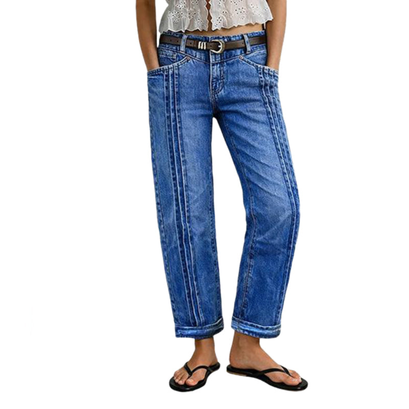 Women's Casual Stretchy Straight Leg Jeans