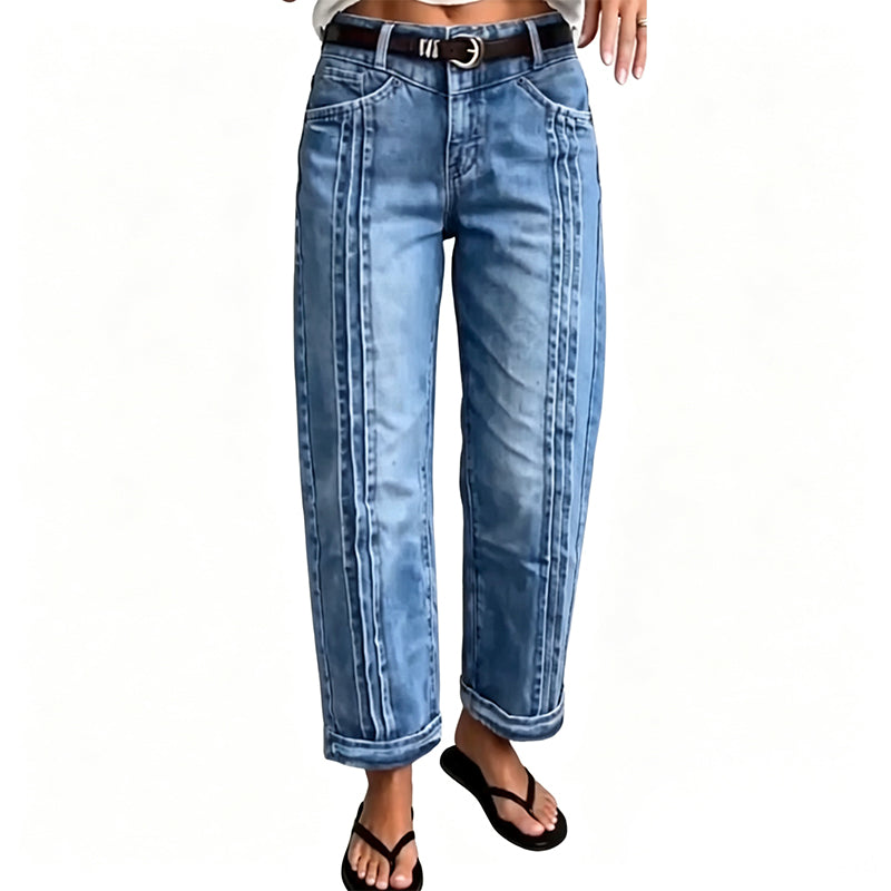Women's Casual Stretchy Straight Leg Jeans