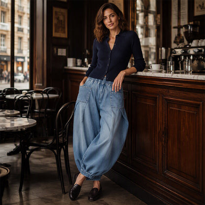 Women's Loose Harem Denim Pants