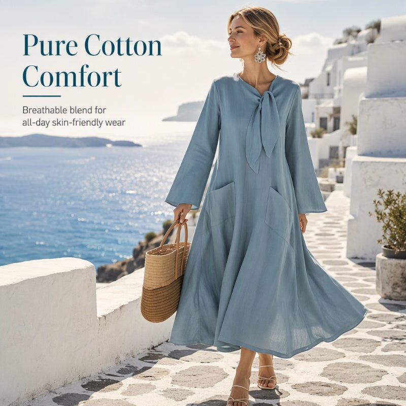 Effortless Pocket Midi Dress