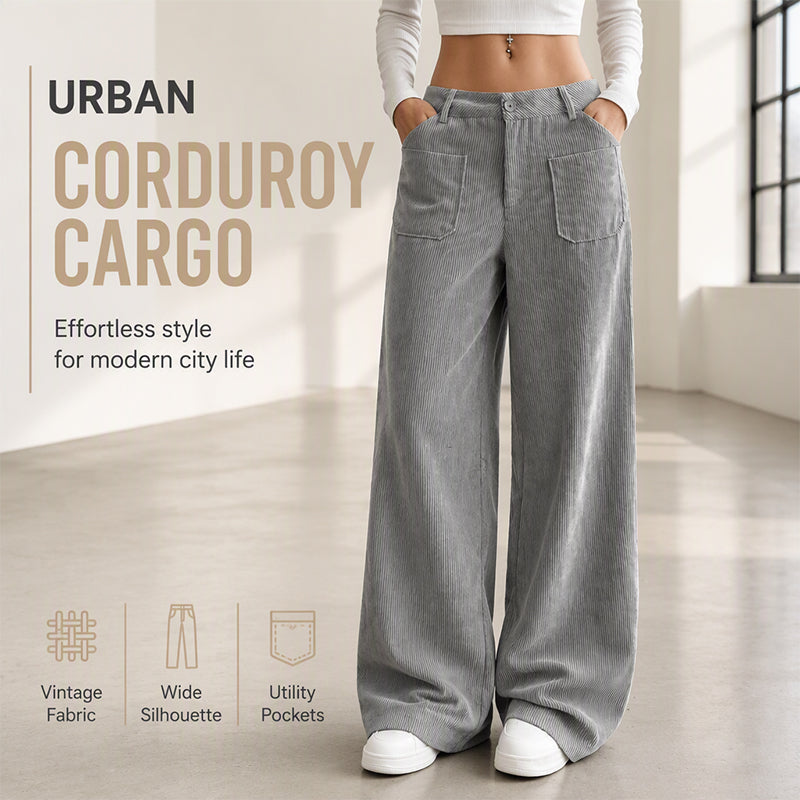 Women’s Casual Relaxed Fit Wide-Leg Pants