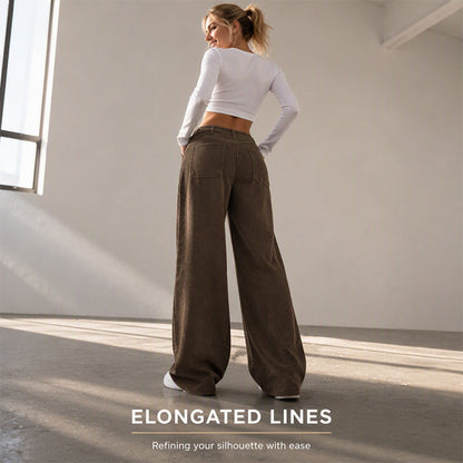 Women’s Casual Relaxed Fit Wide-Leg Pants