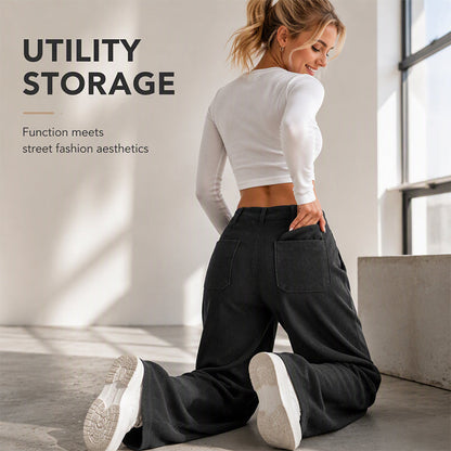 Women’s Casual Relaxed Fit Wide-Leg Pants