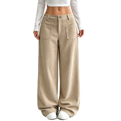Women’s Casual Relaxed Fit Wide-Leg Pants