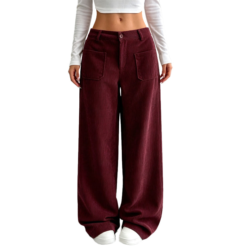 Women’s Casual Relaxed Fit Wide-Leg Pants