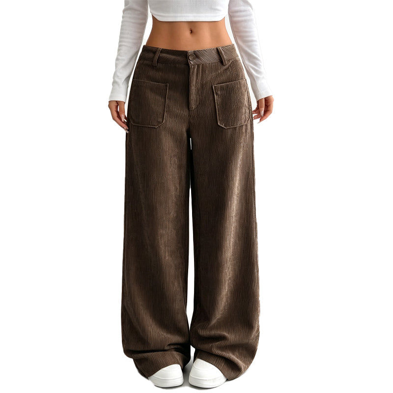 Women’s Casual Relaxed Fit Wide-Leg Pants