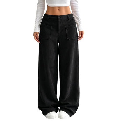 Women’s Casual Relaxed Fit Wide-Leg Pants