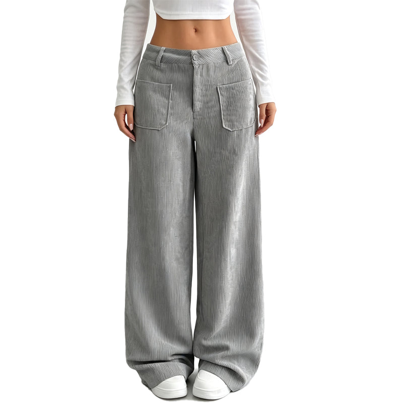 Women’s Casual Relaxed Fit Wide-Leg Pants