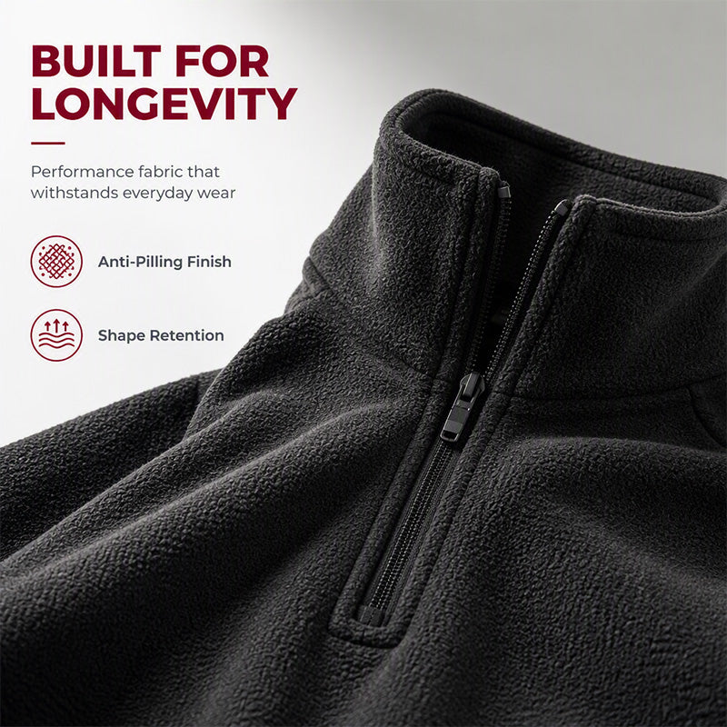 Men's Polar Fleece Stand Collar Warm Sweatshirt