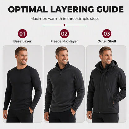 Men's Polar Fleece Stand Collar Warm Sweatshirt