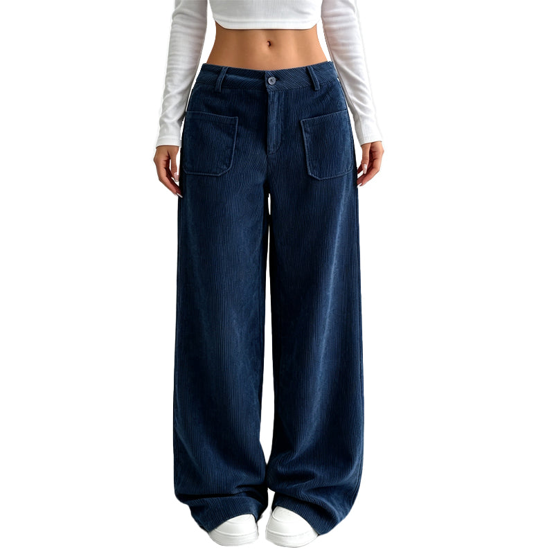Women’s Casual Relaxed Fit Wide-Leg Pants