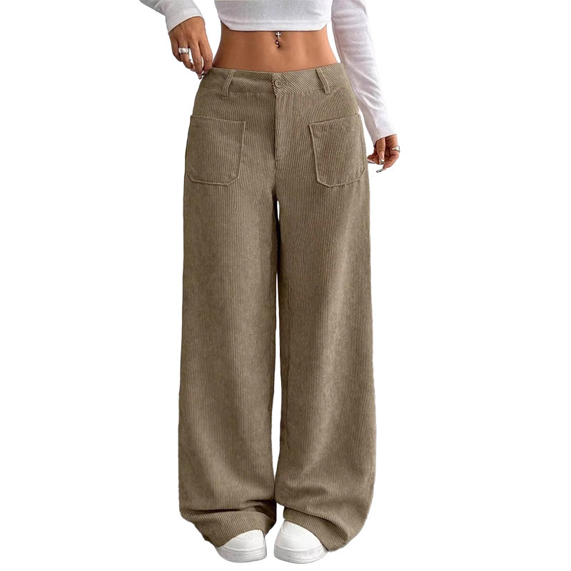 Women’s Casual Relaxed Fit Wide-Leg Pants